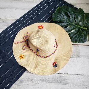 Target| Embroidered Summer Floppy Hat Tan